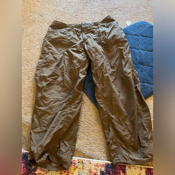 Mountain hardwear brown cropped pants 10 - Picture 1 of 8